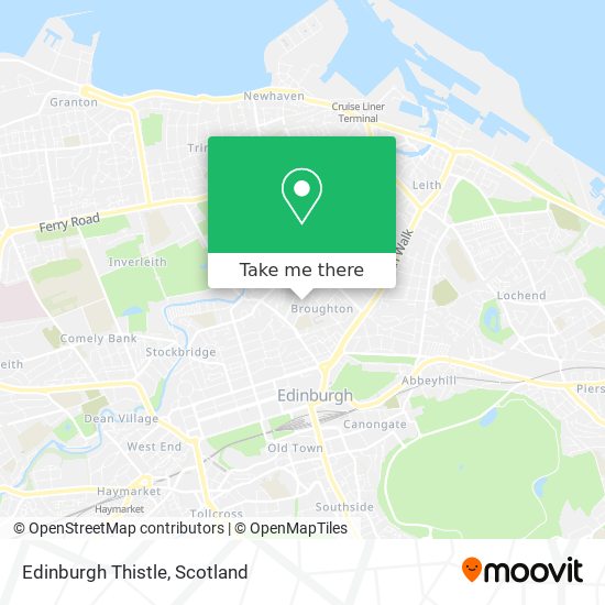 Edinburgh Thistle map