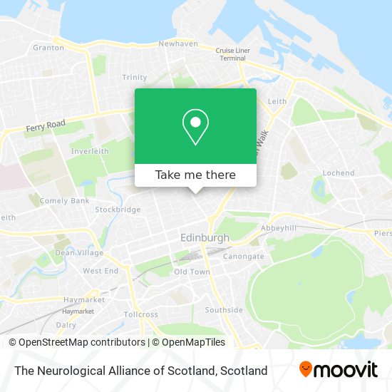 The Neurological Alliance of Scotland map