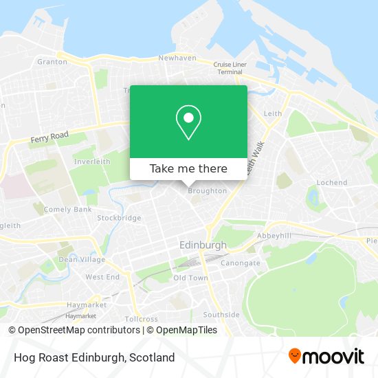 Hog Roast Edinburgh map