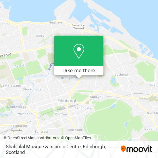 Shahjalal Mosque & Islamic Centre, Edinburgh map