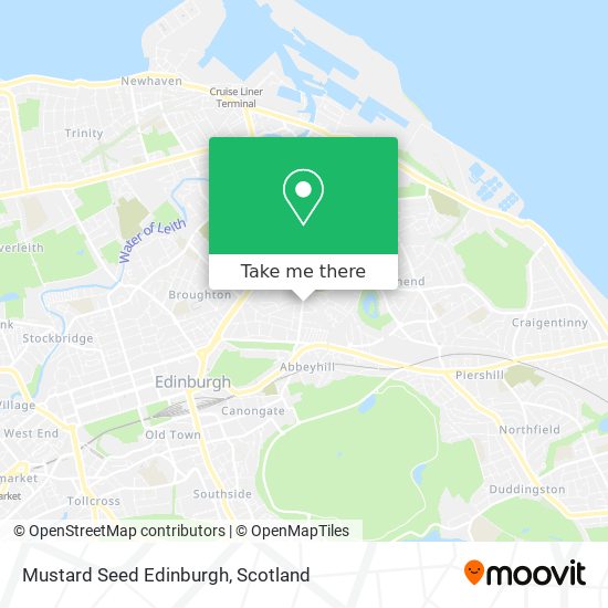 Mustard Seed Edinburgh map