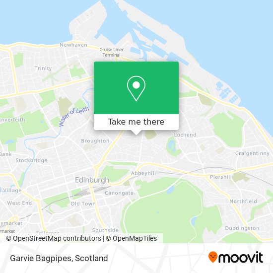 Garvie Bagpipes map