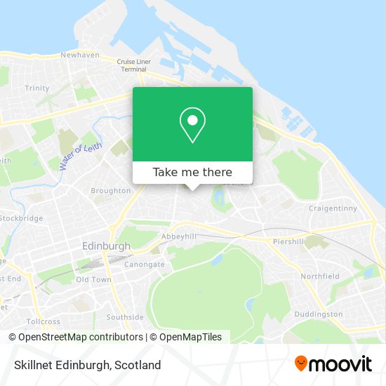 Skillnet Edinburgh map