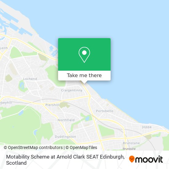 Motability Scheme at Arnold Clark SEAT Edinburgh map
