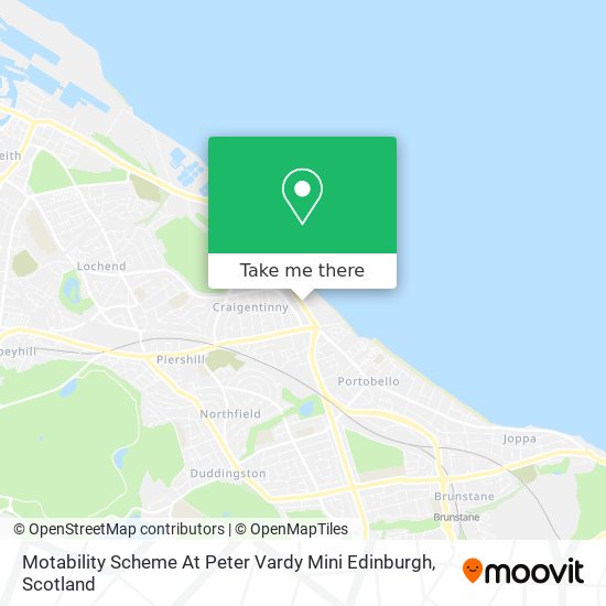 Motability Scheme At Peter Vardy Mini Edinburgh map