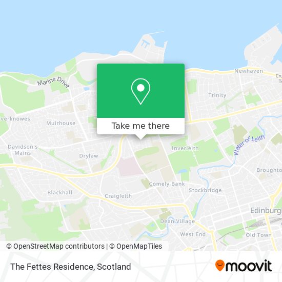 The Fettes Residence map