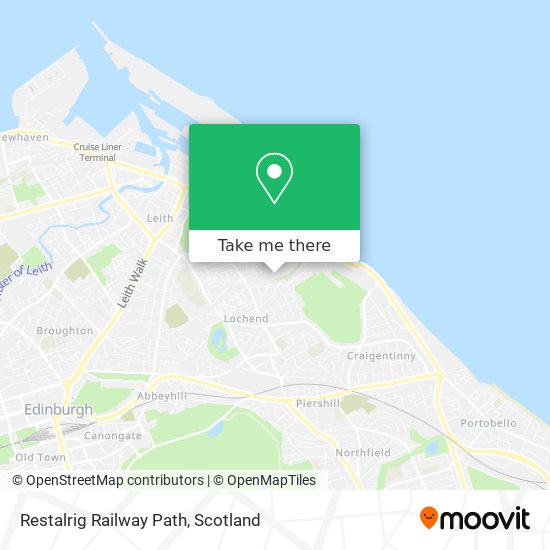 Restalrig Railway Path map