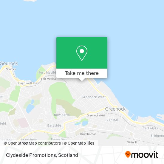 Clydeside Promotions map