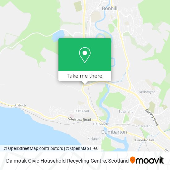 Dalmoak Civic Household Recycling Centre map