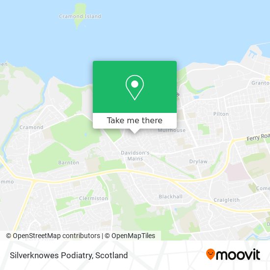 Silverknowes Podiatry map