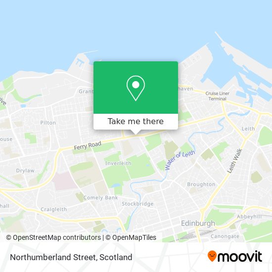 Northumberland Street map
