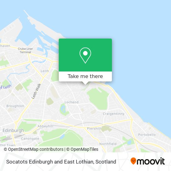 Socatots Edinburgh and East Lothian map