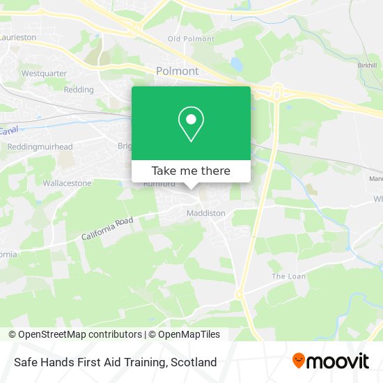 Safe Hands First Aid Training map