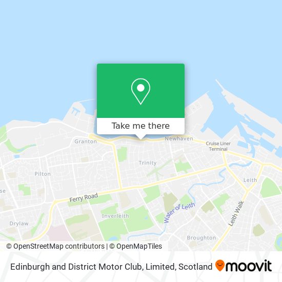Edinburgh and District Motor Club, Limited map