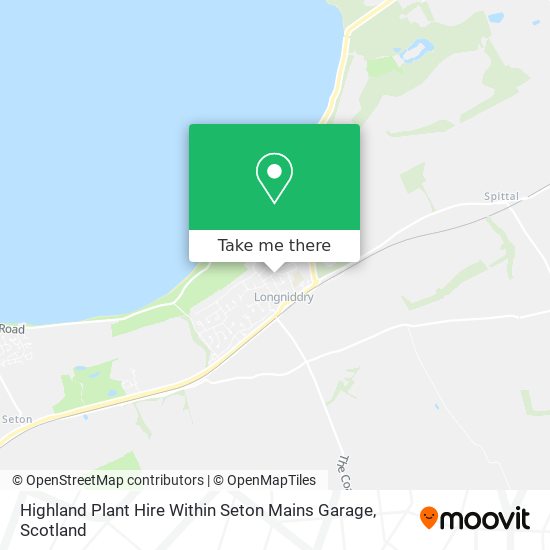 Highland Plant Hire Within Seton Mains Garage map