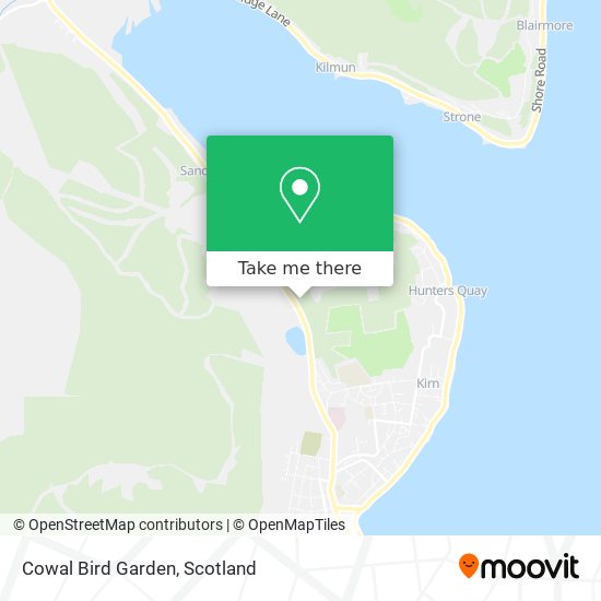 Cowal Bird Garden map
