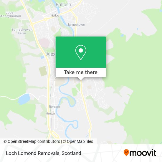Loch Lomond Removals map