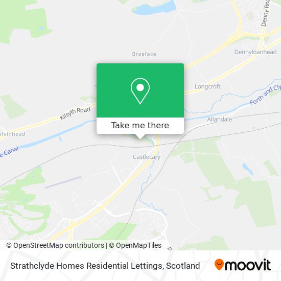 Strathclyde Homes Residential Lettings map