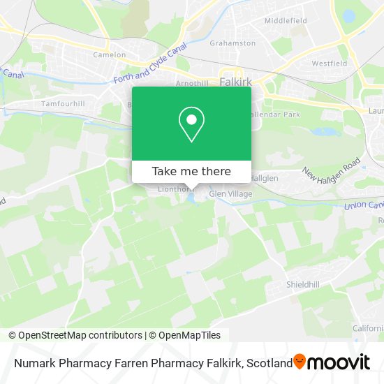 Numark Pharmacy Farren Pharmacy Falkirk map