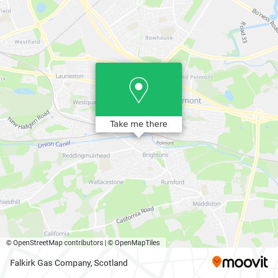 Falkirk Gas Company map