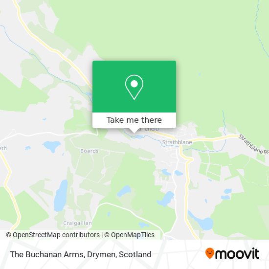 The Buchanan Arms, Drymen map