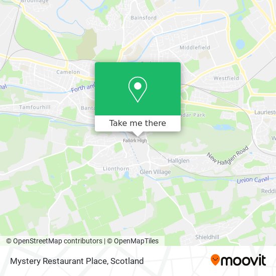 Mystery Restaurant Place map