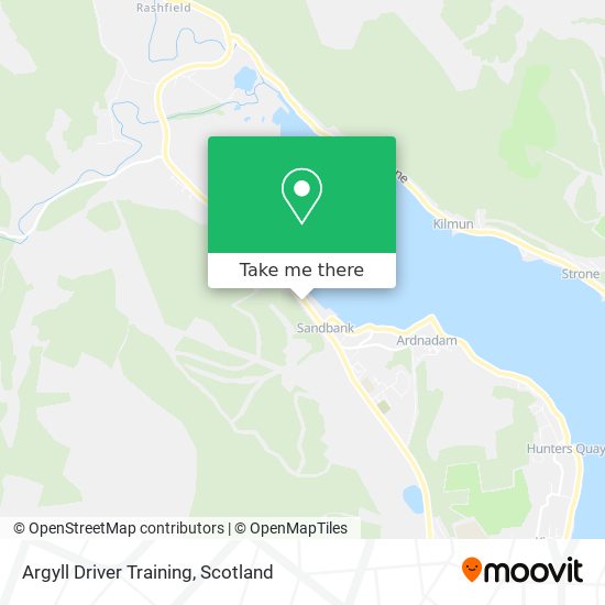Argyll Driver Training map