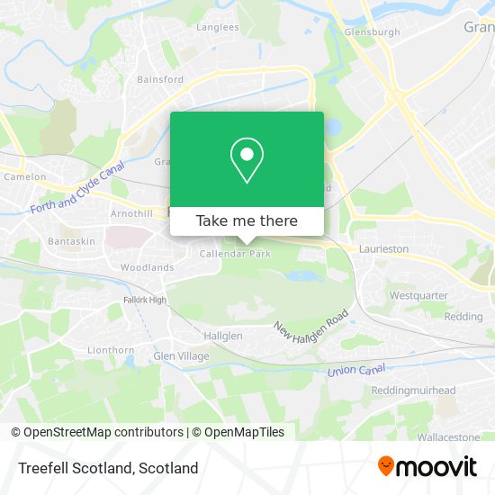 Treefell Scotland map