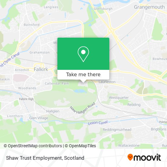 Shaw Trust Employment map