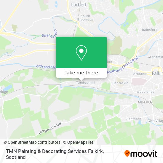 TMN Painting & Decorating Services Falkirk map