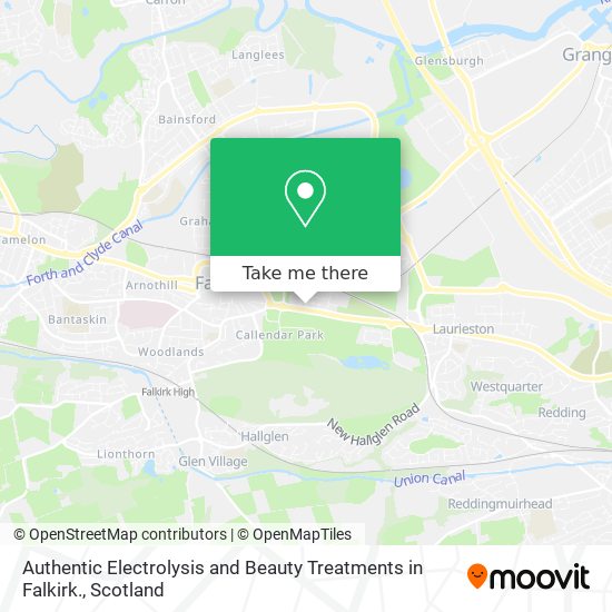 Authentic Electrolysis and Beauty Treatments in Falkirk. map