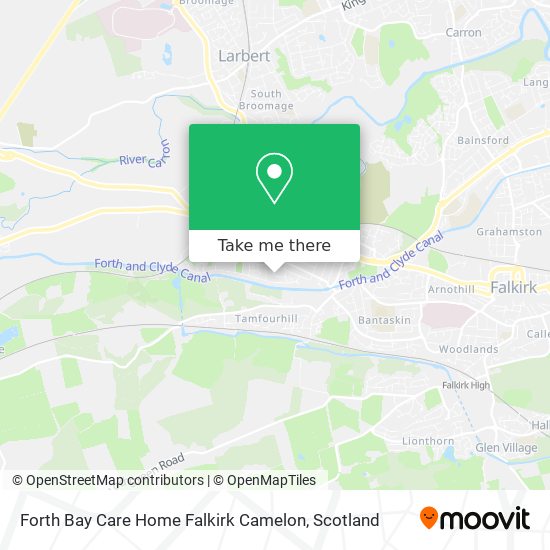 Forth Bay Care Home Falkirk Camelon map