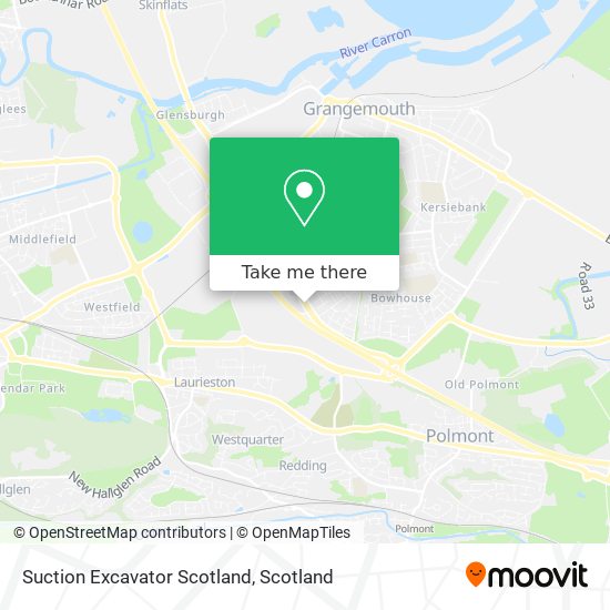 Suction Excavator Scotland map