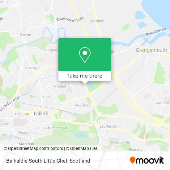 Balhaldie South Little Chef map