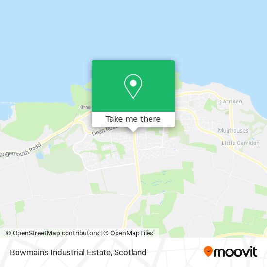 Bowmains Industrial Estate map