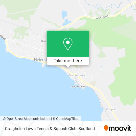 Craighelen Lawn Tennis & Squash Club map