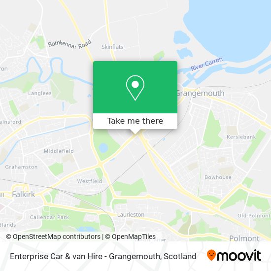 Enterprise Car & van Hire - Grangemouth map