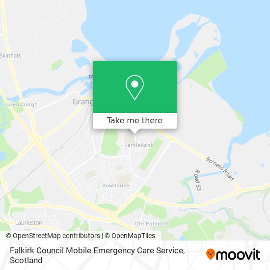 Falkirk Council Mobile Emergency Care Service map