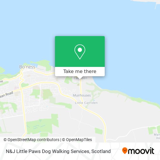 N&J Little Paws Dog Walking Services map