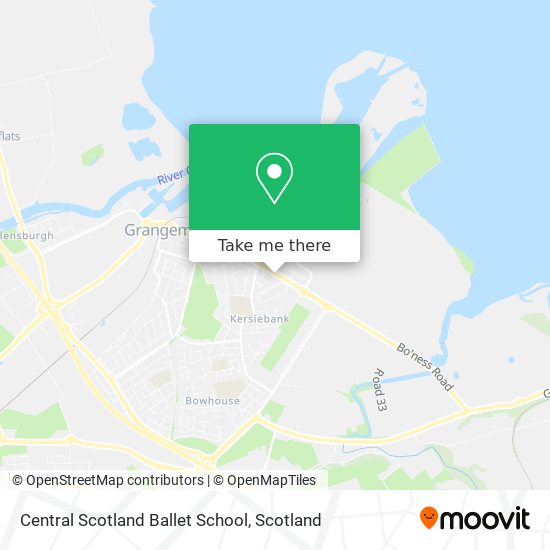 Central Scotland Ballet School map