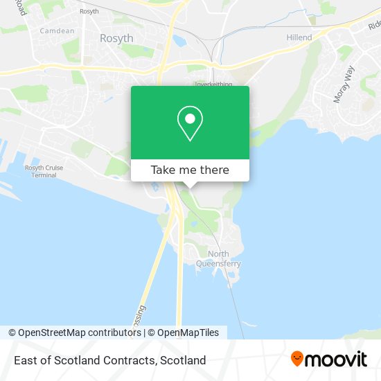 East of Scotland Contracts map