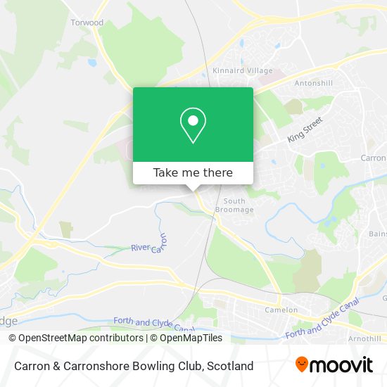 Carron & Carronshore Bowling Club map
