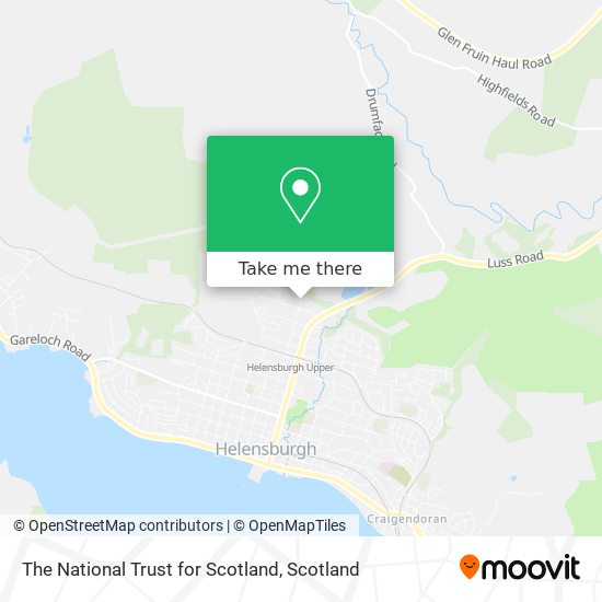 The National Trust for Scotland map