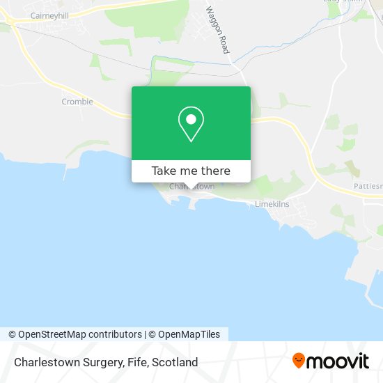 Charlestown Surgery, Fife map