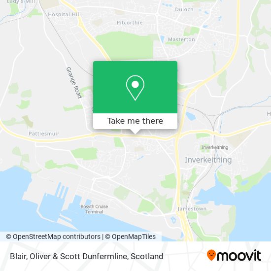 Blair, Oliver & Scott Dunfermline map