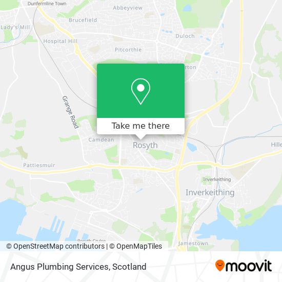 Angus Plumbing Services map