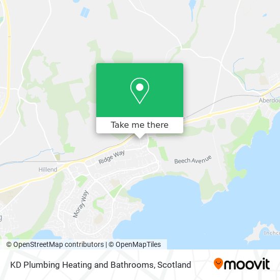 KD Plumbing Heating and Bathrooms map