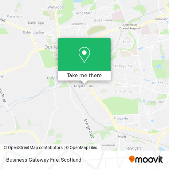 Business Gateway Fife map