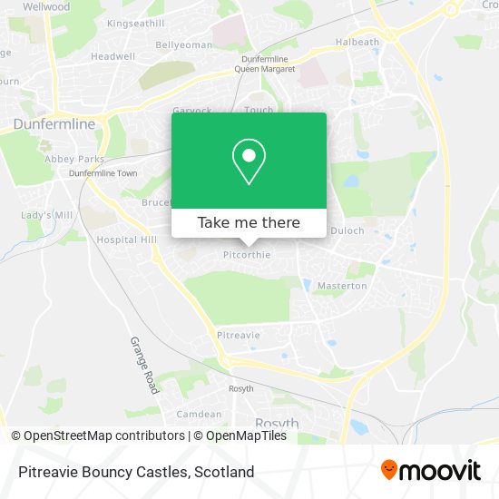 Pitreavie Bouncy Castles map