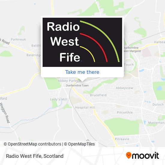 Radio West Fife map